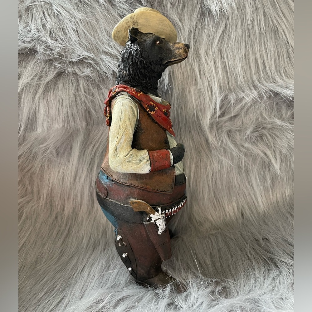 Unbranded resin Cowboy Bear Figurine with Red Bandana. - Picture 2 of 4